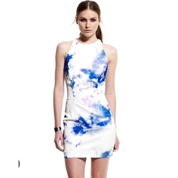 Bec & Bridge Dresses & Skirts - Bec and Bridge dress Sz 8 Saint Cloud Shift white purple cocktail tie die party